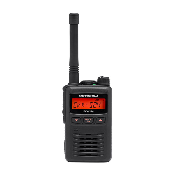 Motorola EVX-S24-BLK black 3W 256CH UHF 403-470 digital DMR HAM submersible radio