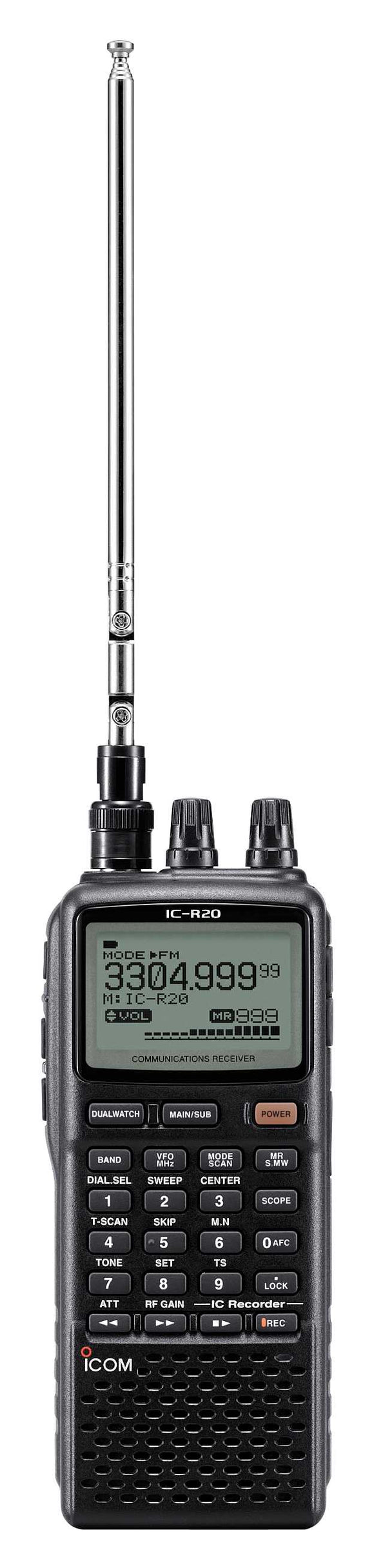 Icom R20 sport wide band portable receiver scanner radio