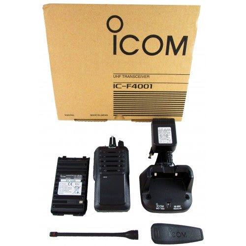 Icom F4001 03 RC UHF 4 watt 16 channel 400-470 MHz