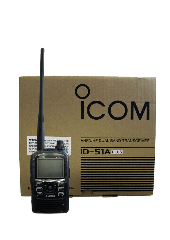 Icom ID51A PLUS 1304 channels 5 watt VHF/UHF Dual-Band D-STAR handheld transceiver with GPS