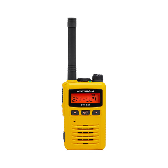 Motorola EVX-S24-YLW black 3W 256CH UHF 403-470 digital DMR HAM submersible radio